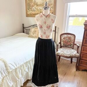 black tiered maxi skirt Sonoma size XXL